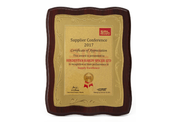 SML Best Supplier Award, 2017